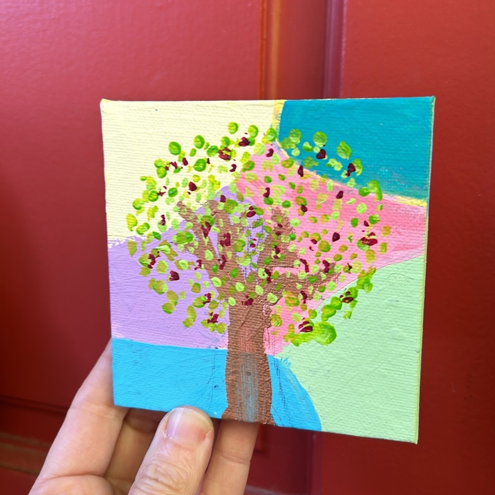 Original Art - Acrylic Painting - Apple Tree